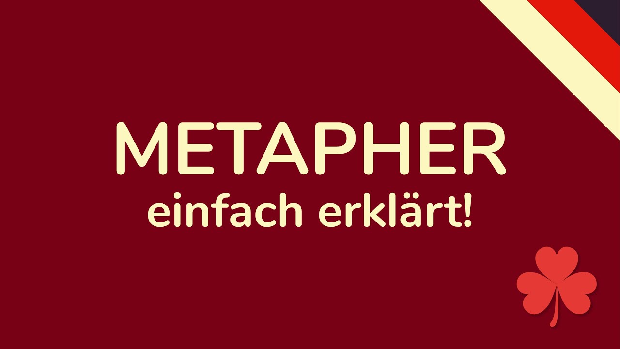METAPHER - schnell & einfach erkl&auml;rt (rhetorische Mittel animiert) 🇩🇪