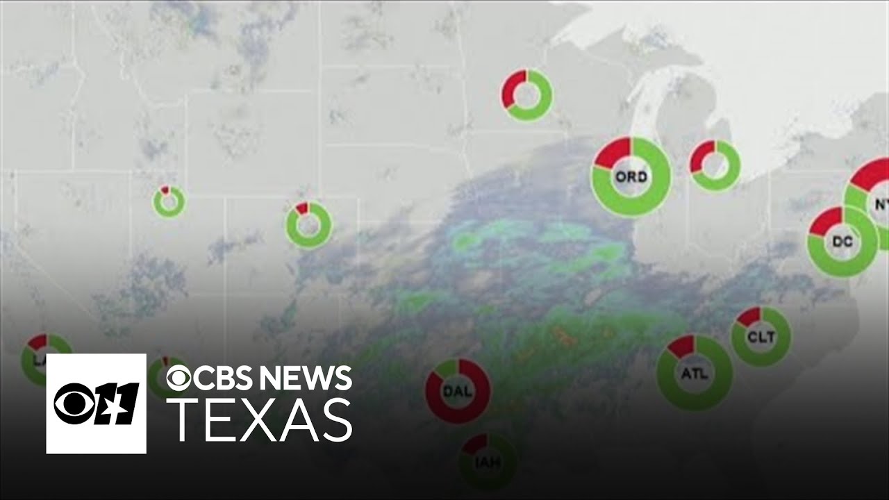 Flight cancellations, power outages reported as winter storm moves into North Texas