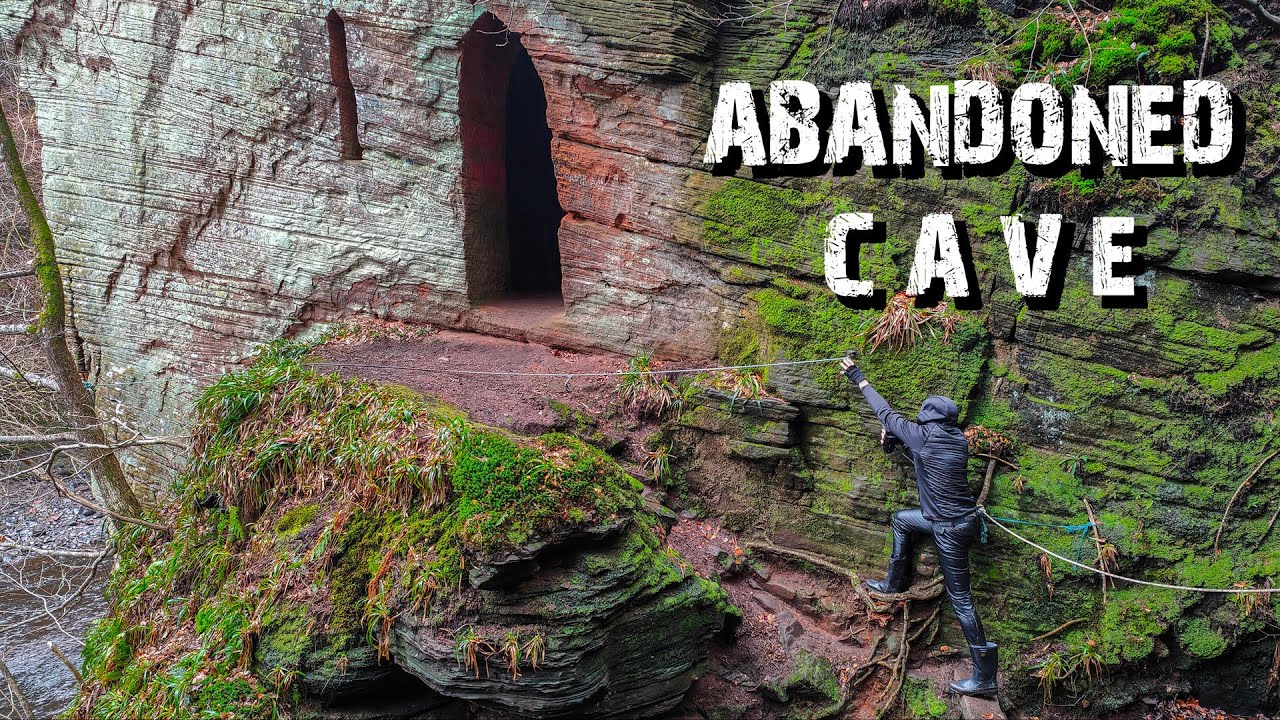 Abandoned Wallace's Cave Grotto. East Ayrshire. Auchinleck. Urbex Scotland. UK. Dangerous Trek.