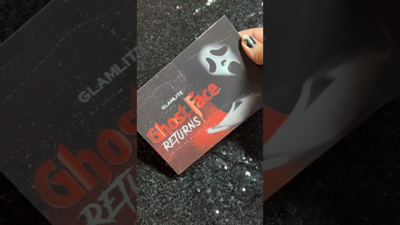 Ghostface Returns palette from Glamlite Cosmetics ❤️🖤 #glamlitecosmetics #ghostface #scream