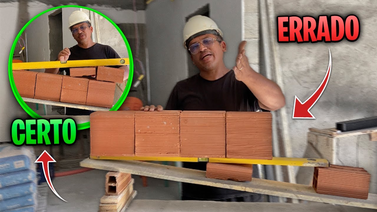 80% DOS PEDREIROS ERRAM ISSO NO INÍCIO (ALVENARIA)