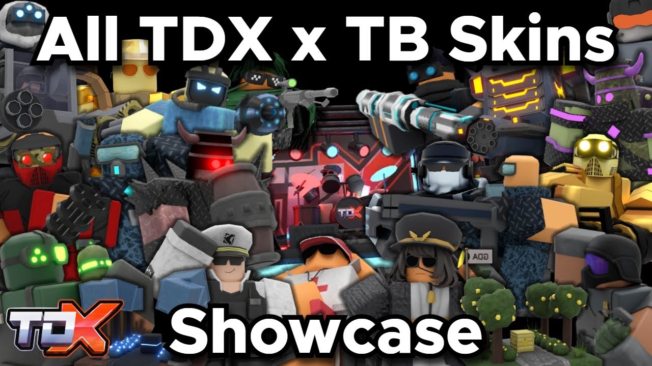 ALL TDX x TB Skins Showcase [New & Old] [With Gameplay] - Tower Defense X Roblox