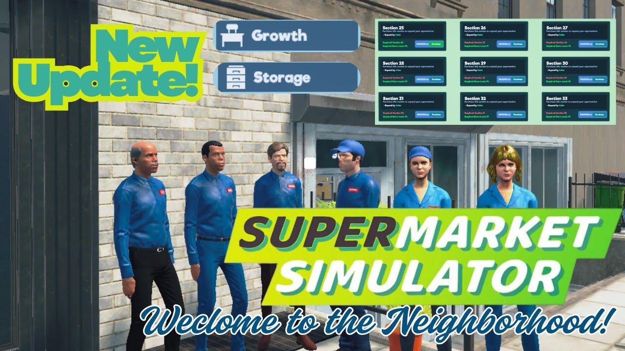Supermarket Simulator New Update - New Models and New Expansions!
