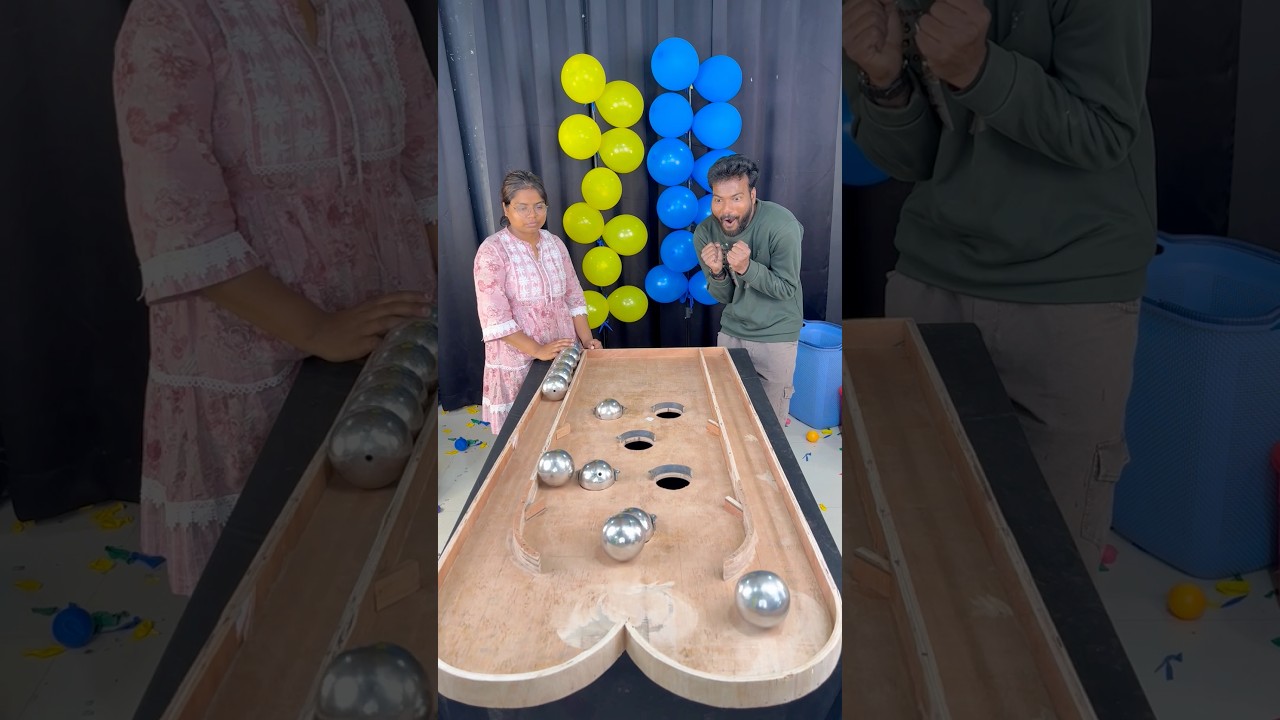 Sister vs brother Pop Blue vs Yellow Balloon Pop Challenge #shorts