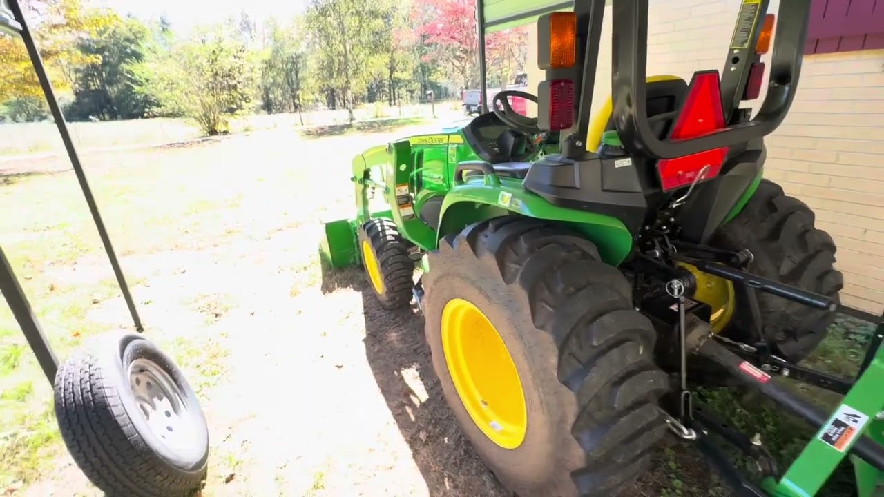 John Deere 3038E Review and my Amazon Carport! 