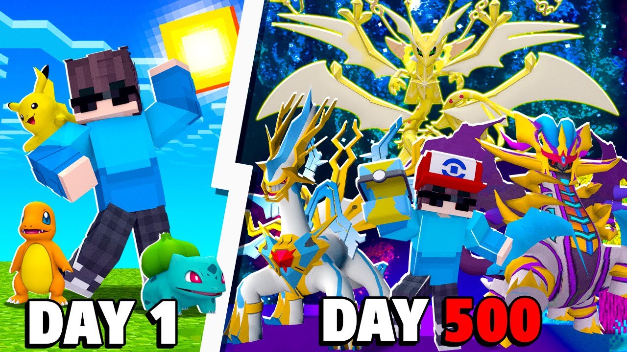 Tóm tắt 500 Ngày Minecraft Pixelmon MEGA ULTIMATE Sinh Tồn Siêu Khó [FULL MOVIE]