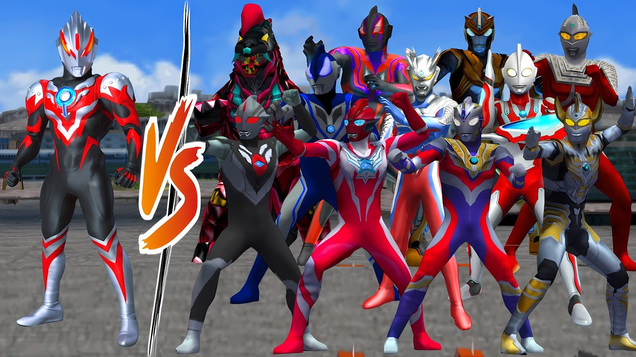 ウルトラマン ORB THUNDER BREASTER VS ULTRAMAN OMEGA, TRIGGER, TAIGA, ZERO RIBUT GEED ORB DARKNESS #ウルトラマン
