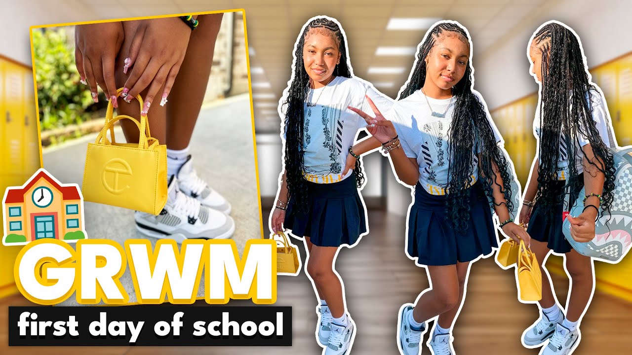 GRWM FOR THE FIRST DAY OF SCHOOL 📚 New School!