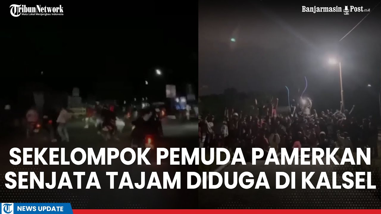 Viral Sekelompok Pemuda Pamerkan Senjata Tajam Diduga di Sungai Tabuk Banjar, Polisi Buka Suara