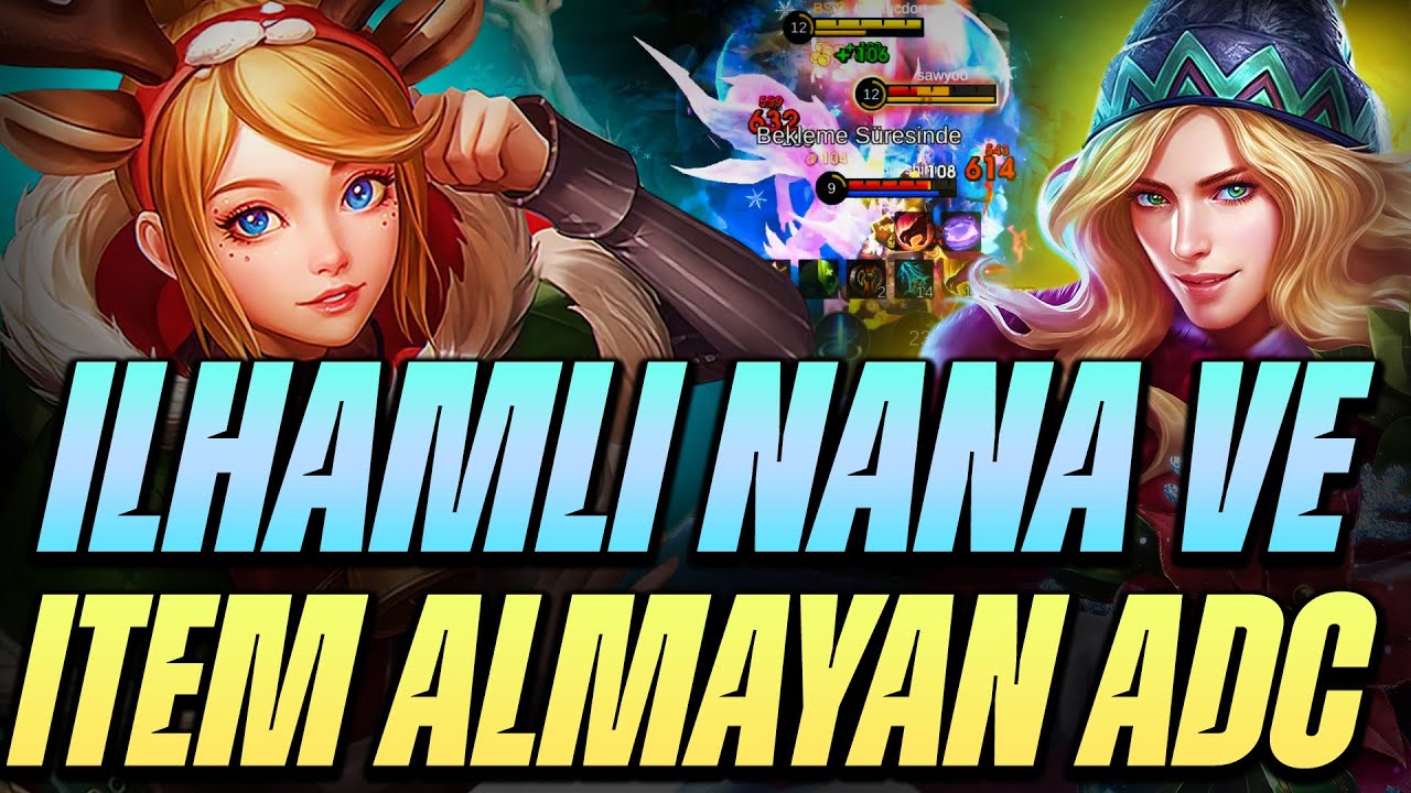 İLHAMLI NANA SUPPORT İTEM ALMAYAN ADC AFK KALAN EXP KORİDORU  MLBBNİN ÖZETİ!!! - FANNY & LANCELOT