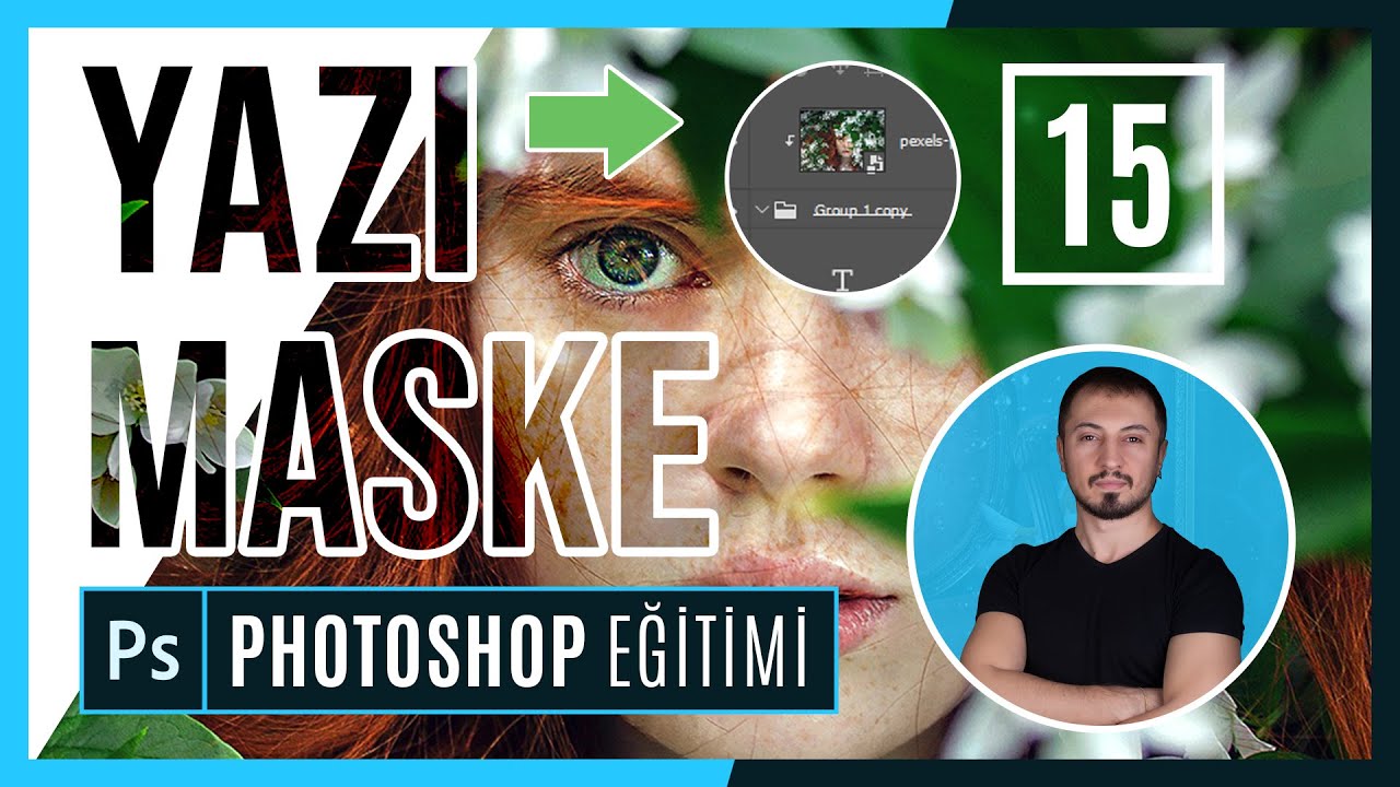 Photoshop Yazı Teknikleri / Text Clipping Mask | PHOTOSHOP EĞİTİMİ #15