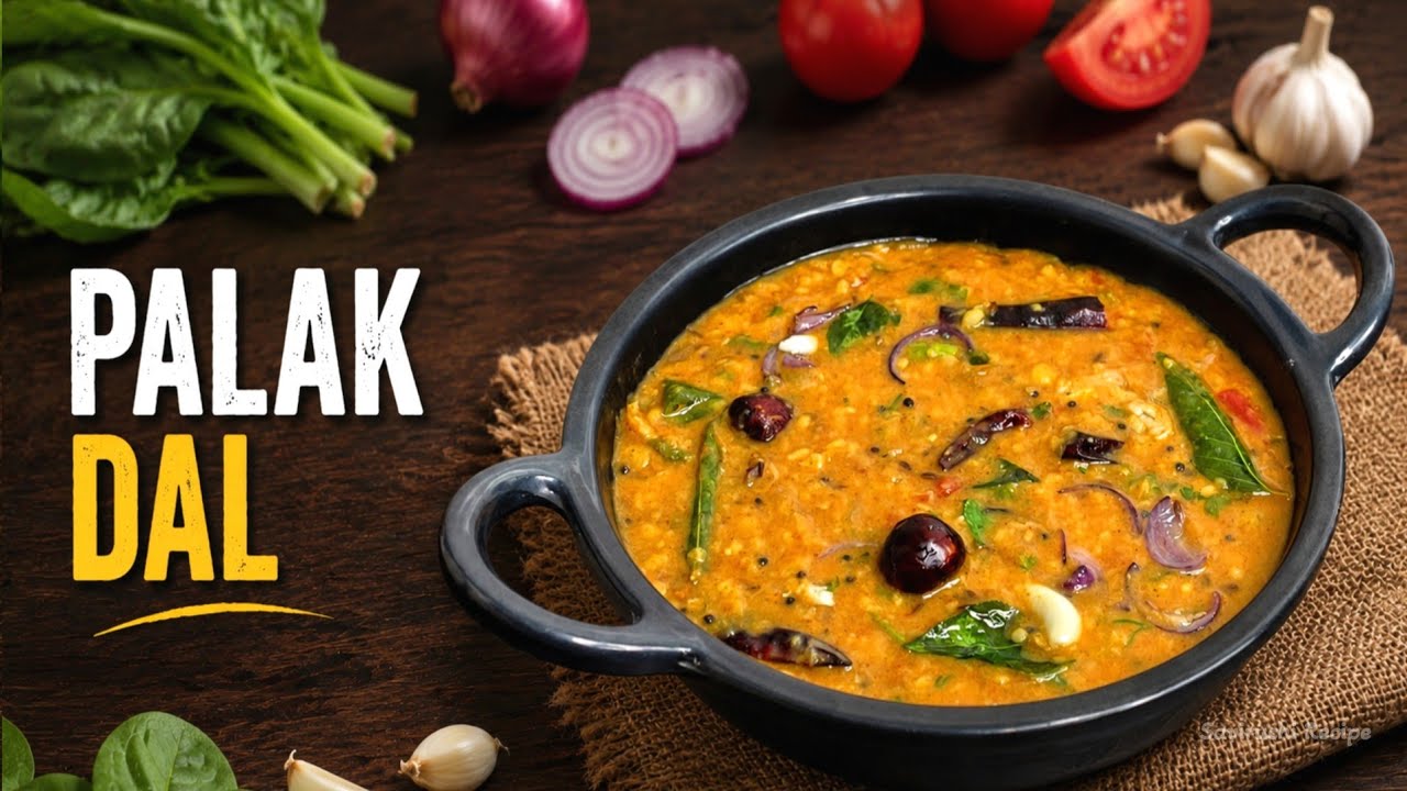 ಬಿಸಿ ಬಿಸಿ ಅನ್ನಕ್ಕೆ ಆರೋಗ್ಯಕರ ಪಾಲಕ್ ದಾಲ್ ಪಪ್ಪು | Palak Dal Pappu Recipe in Kannada | Dal Tadka Recipe