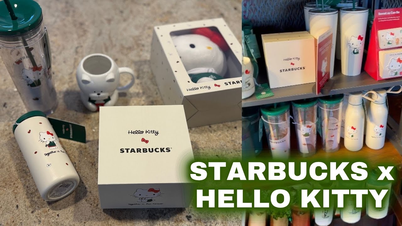 ✨ Праздничная коллекция Hello Kitty x Starbucks | Обзор лимитированной серии чашек и кружек 2025 ...
