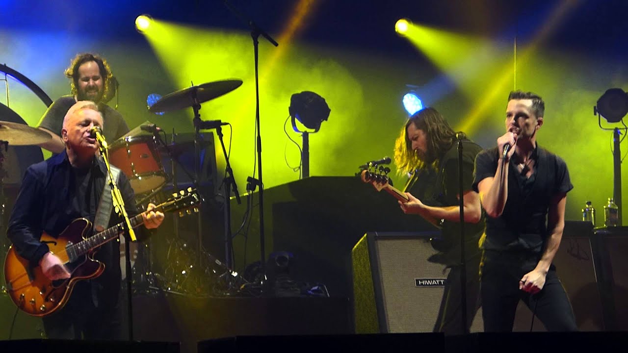 The Killers with Bernard Sumner - Crystal (New Order cover) live Manchester MEN Arena 18-02-13