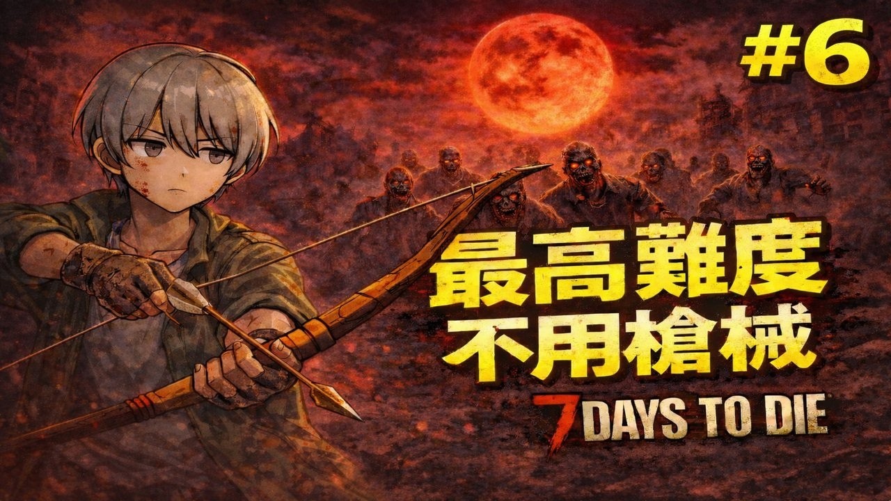 7 Days to Die｜最高難度｜不用槍械生存 #6