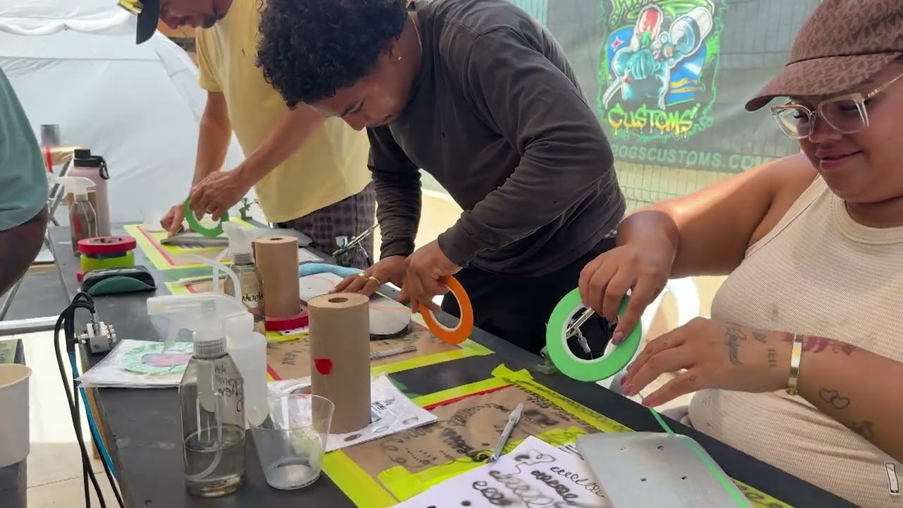 Workshop di spray gun art