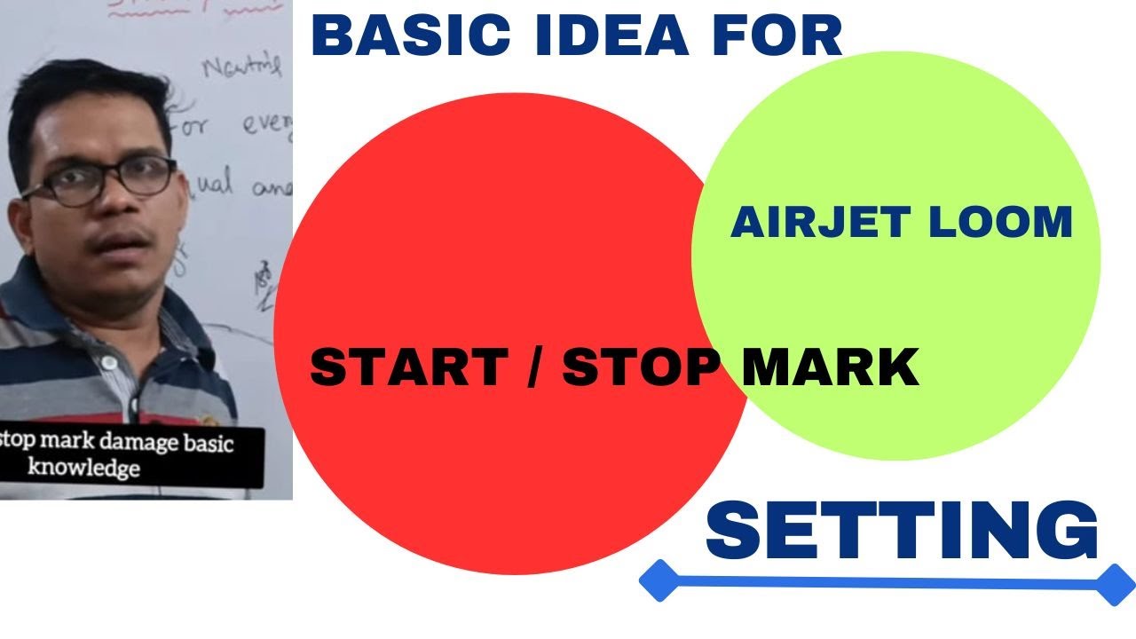 start/stop mark in airjet loom