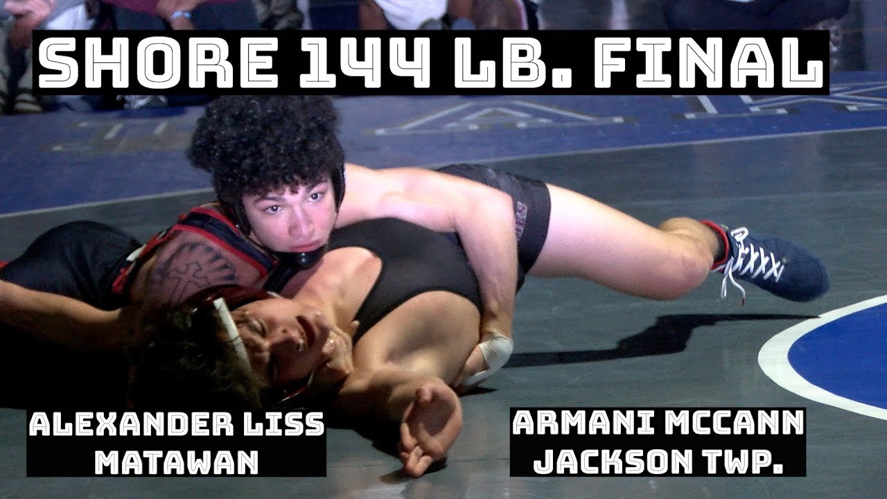 Shore Conference 144 lb. Final | Armani McCann (Jackson Twp.) vs  Alexander Liss (Matawan)