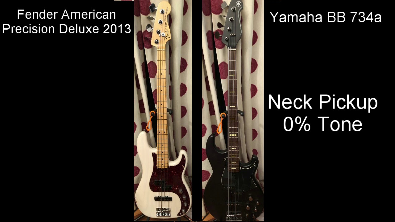 Fender American Precision Deluxe Bass & Yamaha BB 734a Comparison