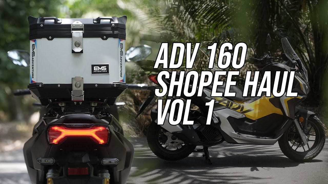 ADV 160 - 1st Shopee Haul EMS Omega Aluminum Top Box