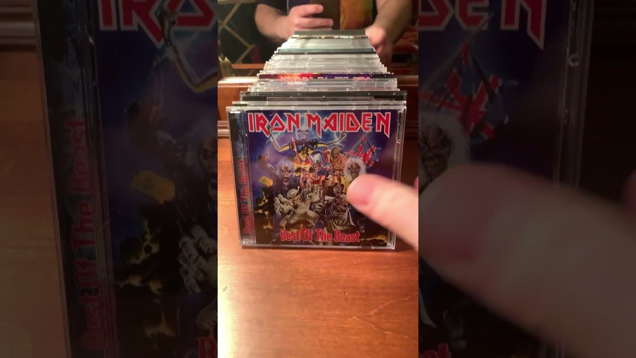 Iron Maiden CD Collection #shorts #ironmaiden #cd #compactdisc