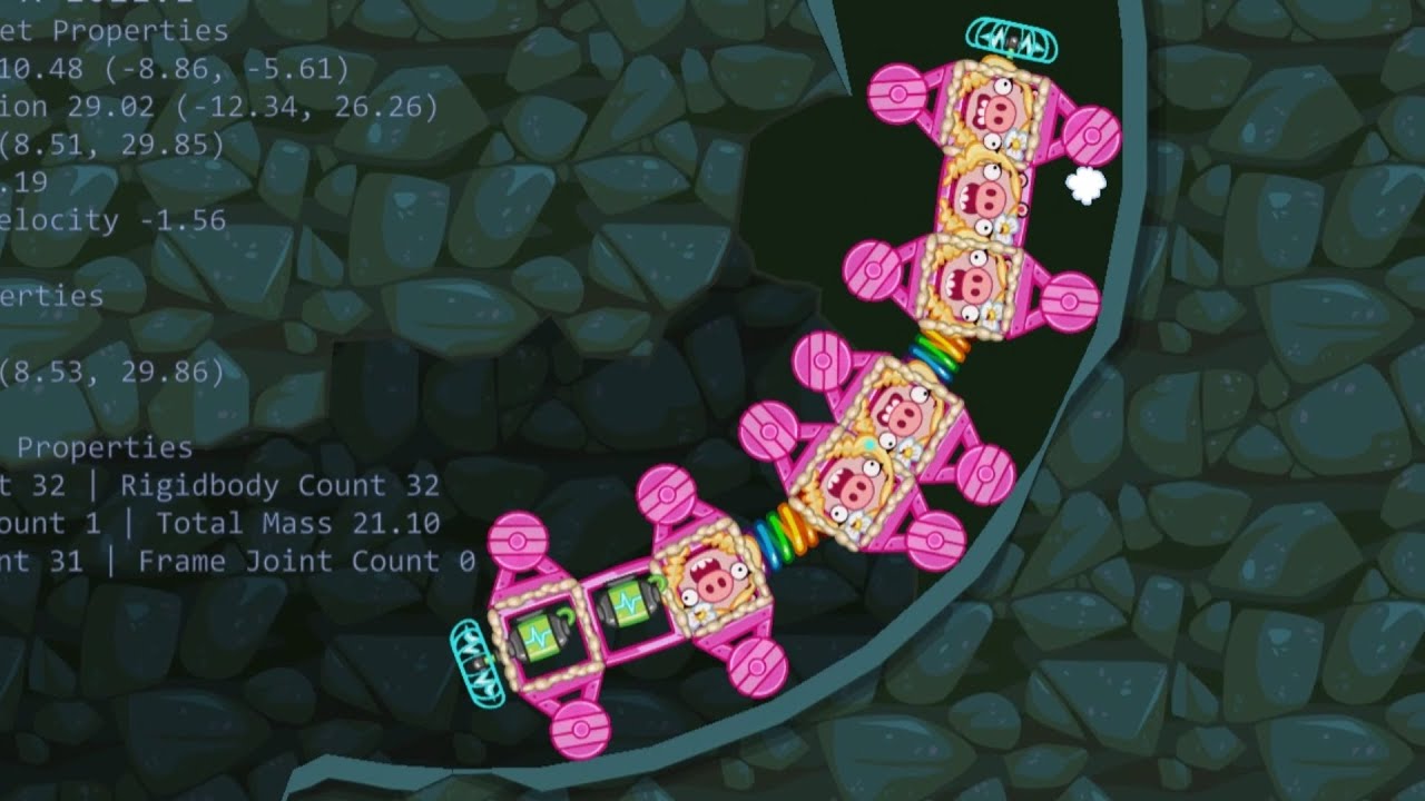 Bad Piggies - GROUND HOG DAY WALKTHROUGH WITH LONG PINK GIRL PIGGIES TRAIN!