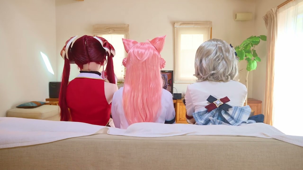 20230811 01　着ぐるみ 沙花叉クロヱ、博衣こより、猫又おかゆ、マリン船長/Kigurumi Chloe, Koyori, Okayu and Marine