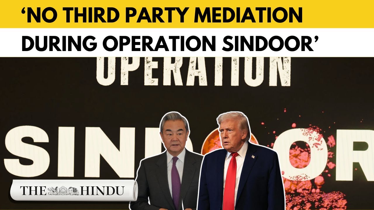 Operation Sindoor: India refutes China, U.S. mediation claims