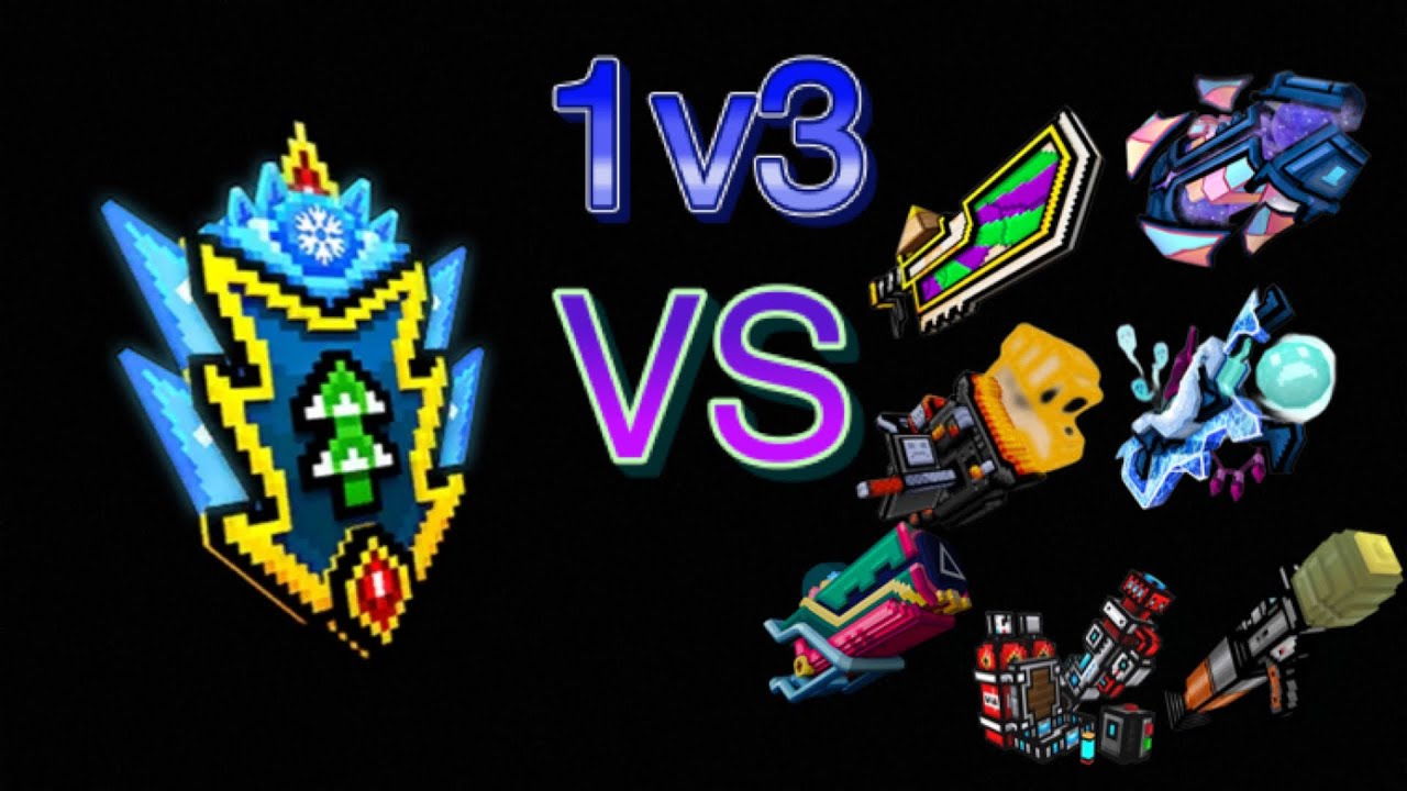 [チムスト]Shield 1v3 盾無双[Pixel Gun 3D]