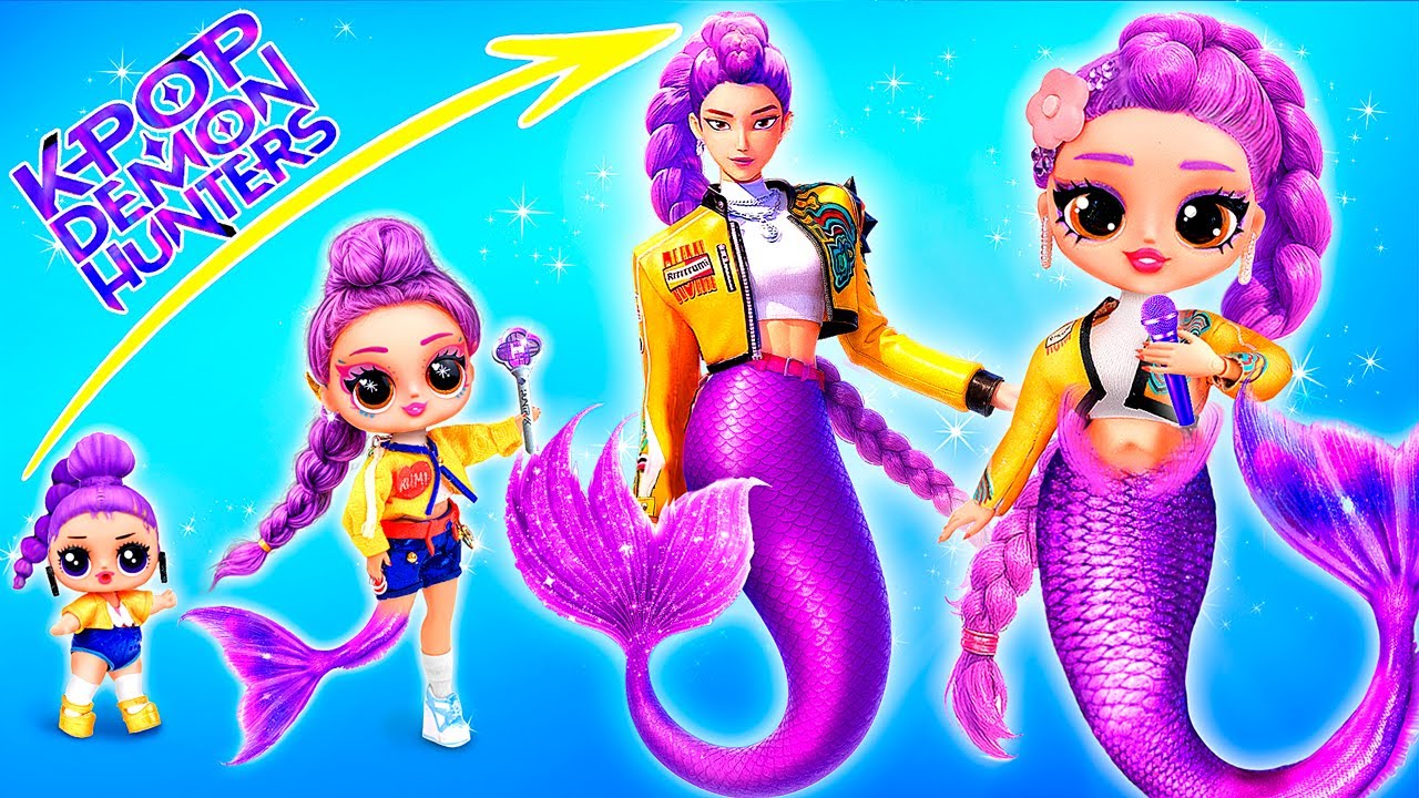 K-Pop Demon Hunters Zeemeerminnen Groeien Op! LOL OMG DIY’s