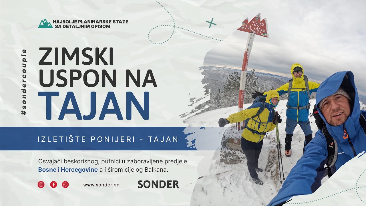 Zimski uspon na TAJAN | Ponijeri | Vjetar se vezat' ne može | Spomenik prirode TAJAN