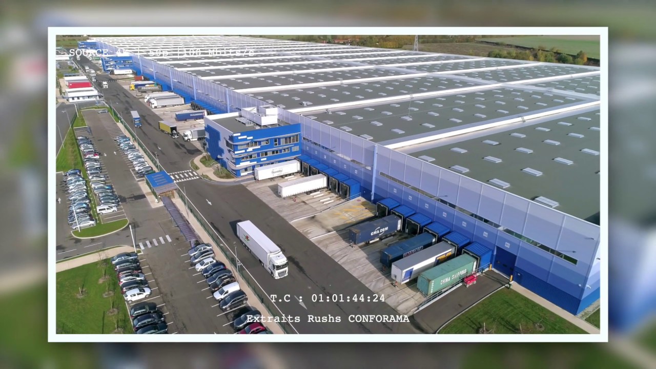 Rushs CONFORAMA DCOMDRONE - Plus grand entrepôt logistique Europe - Tournan-en-Brie - Seine-et-Marne