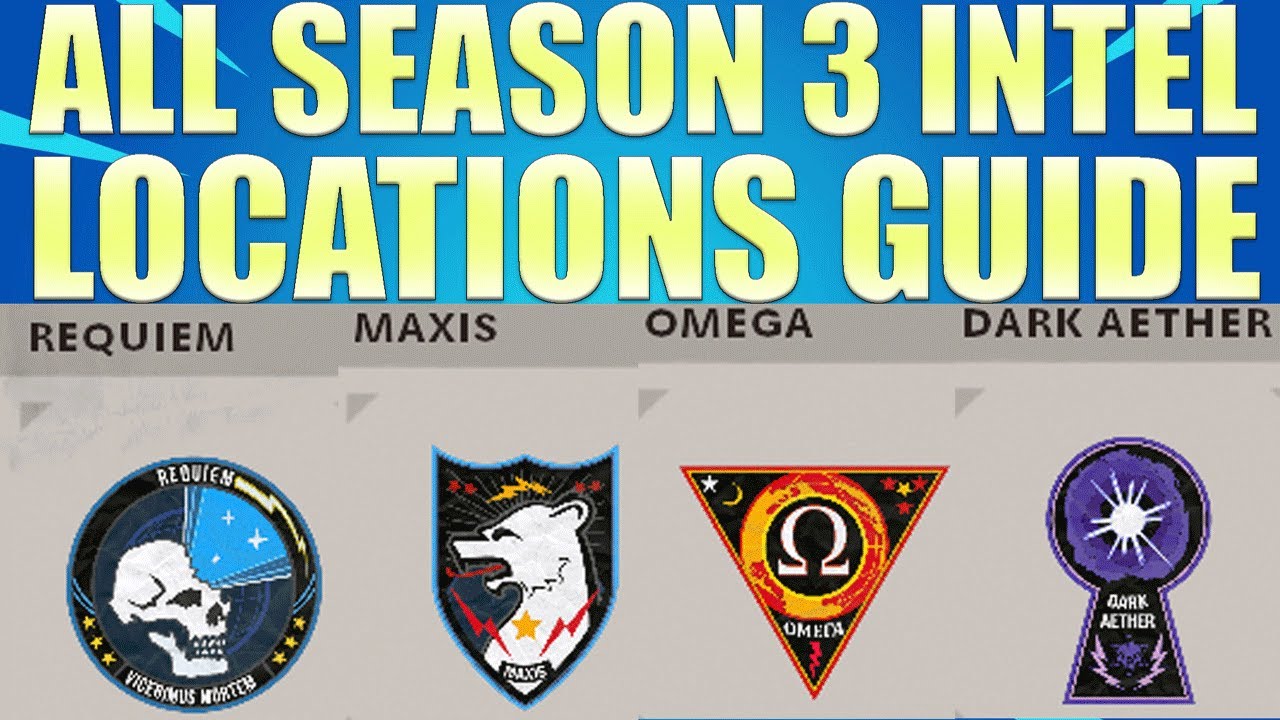 ALL Season 3 Outbreak Intel Location Guide - Fast Easy Tutorial Dark Aether Omega Maxis & Requiem