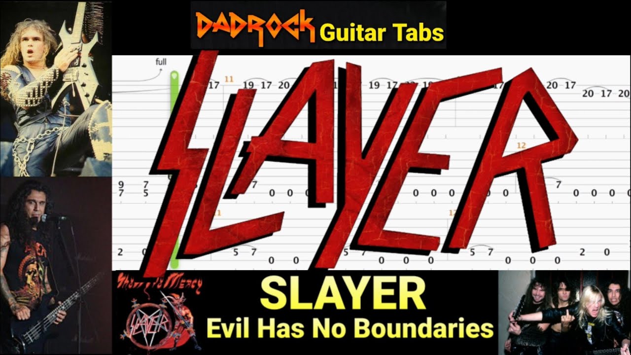 Evil Has No Boundaries - Slayer - Guitar + Bass TABS Lesson