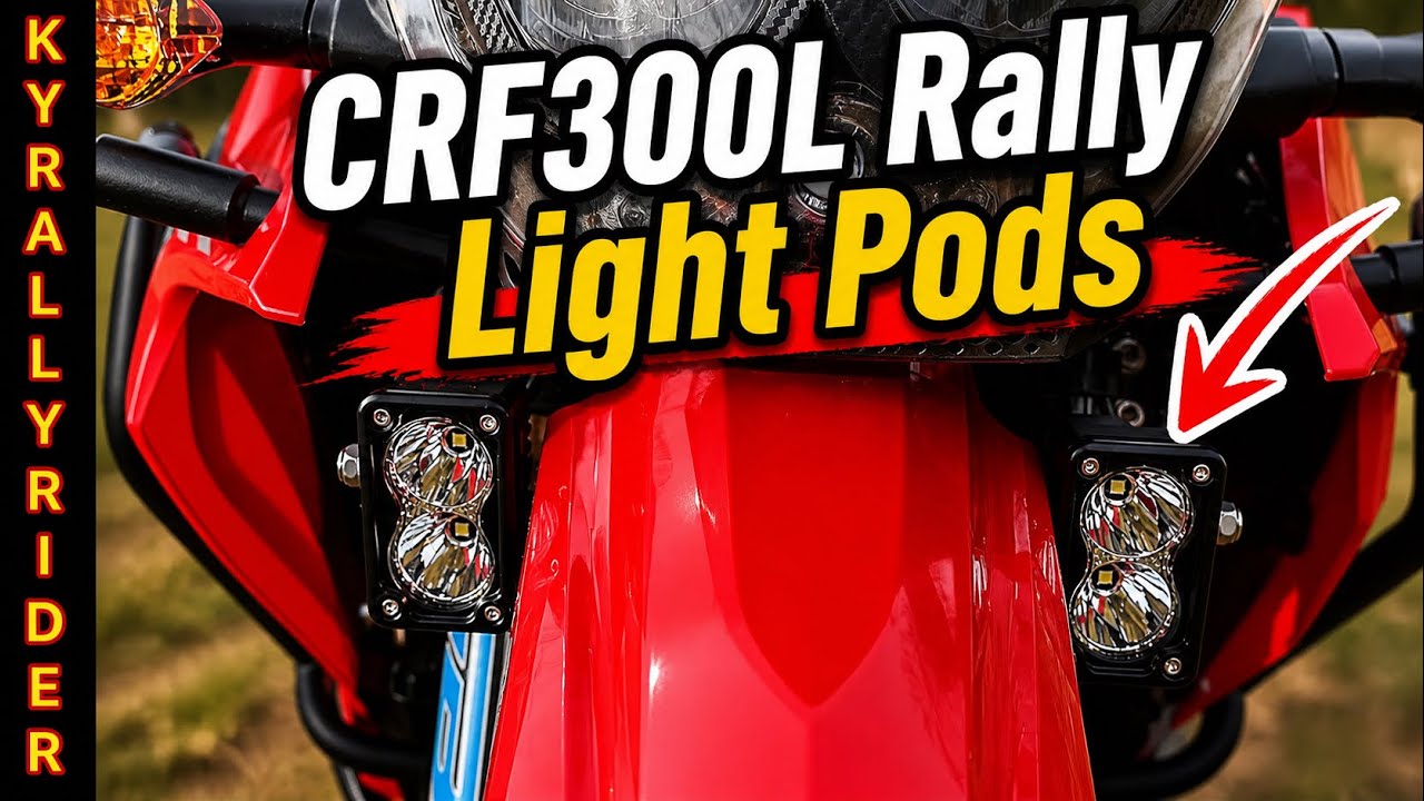 Nilight 3 inch light pods - Honda CRF300L Rally