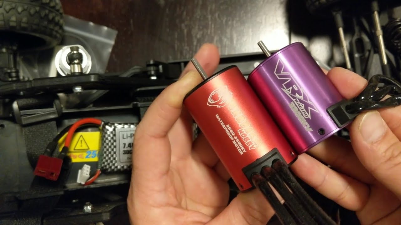 VRX RH1045SC 3660 Brushless Motor and Gyro Upgrades - How to Swap the Motor, ESC and RX