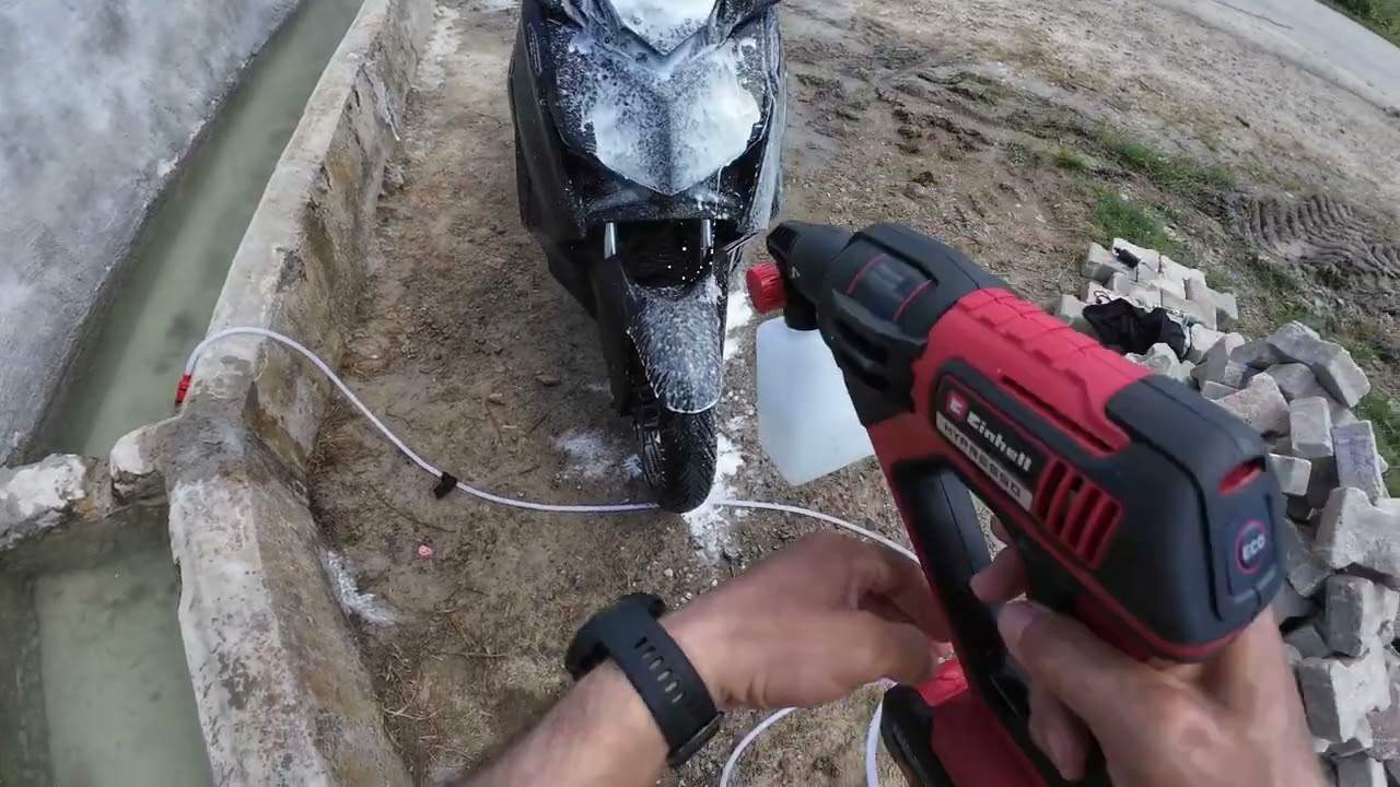 Einhell Hypresso akülü basınçlı yıkama tabancası
