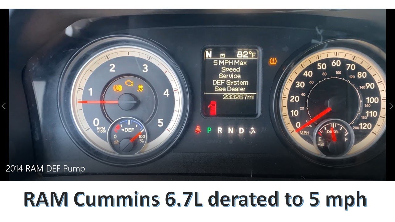 2014 RAM Cummins derated to 5 MPH