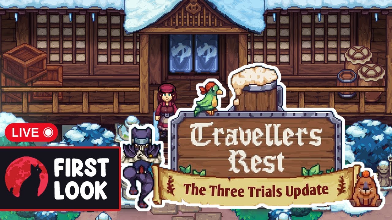 First Look at The Three Trials - Second Battle Questline! | TRAVELLERS REST | Live