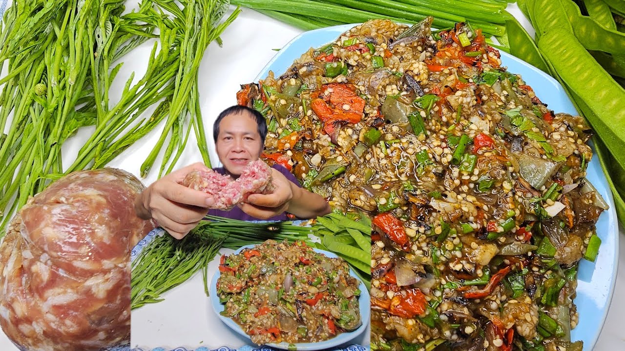ซุปมะเขือส้มเนื้อแกล้มยอดผักกระถินอ่อนความแซ่บสุดถ่อนั้นเนาะครับ
