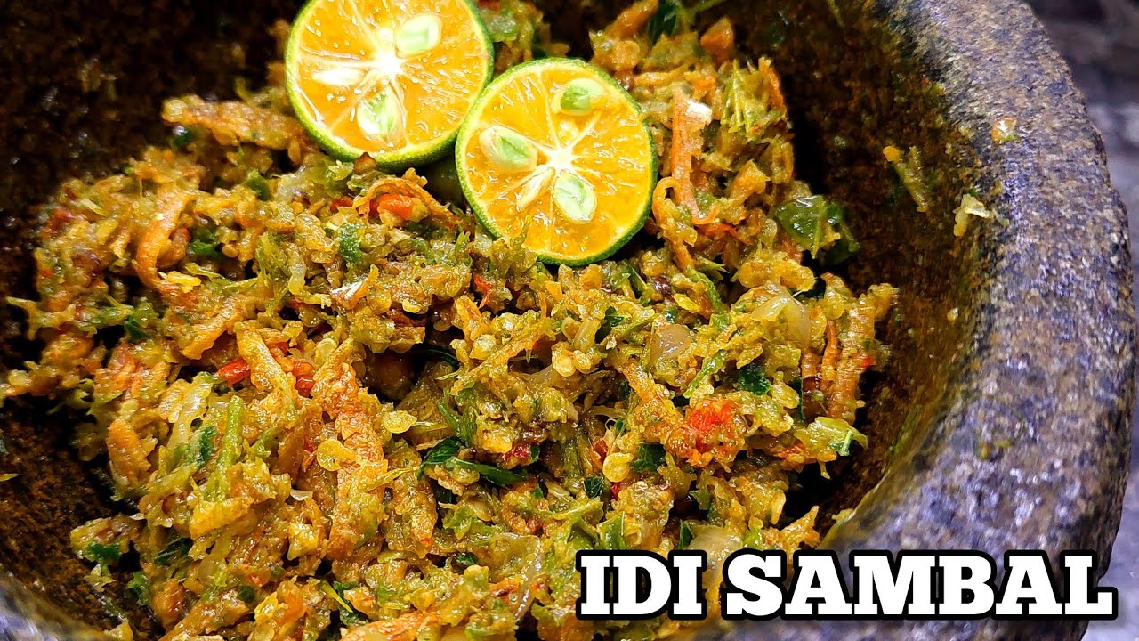 NETILI IDI SAMBAL!! SAMBAL TUMBUK IKAN BILIS,sangat sedap makan dengan nasi panas 👌