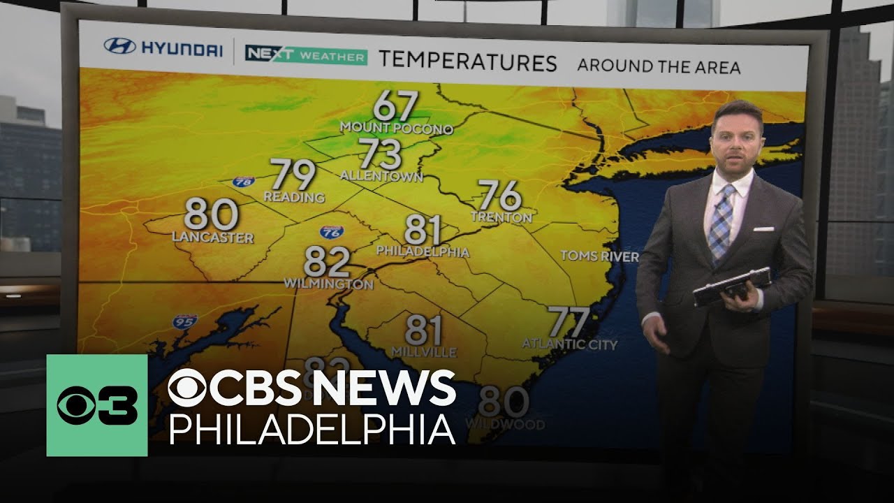Isolated showers possible Saturday in Philadelphia area, gorgeous weather on the way