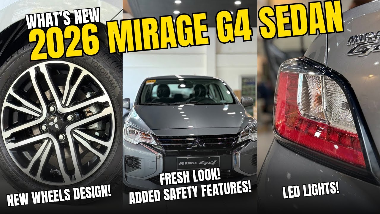 2026 Mitsubishi Mirage G4 - New Look and Added Safety features!