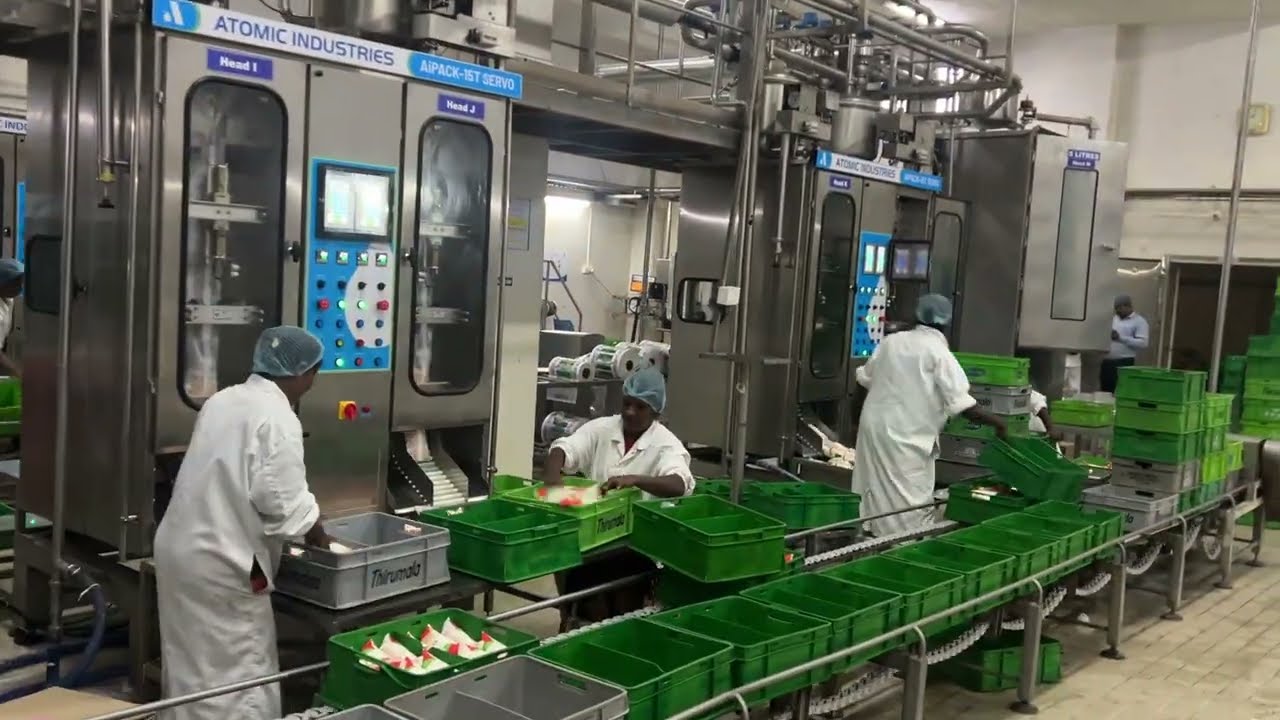 High Speed Milk Packaging | AiPack 15T Servo In Action | Atomic Industries