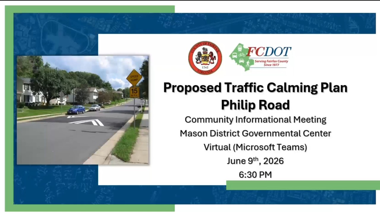 Philip Road Traffic Calming Community Meeting &ndash; June 9, 2026