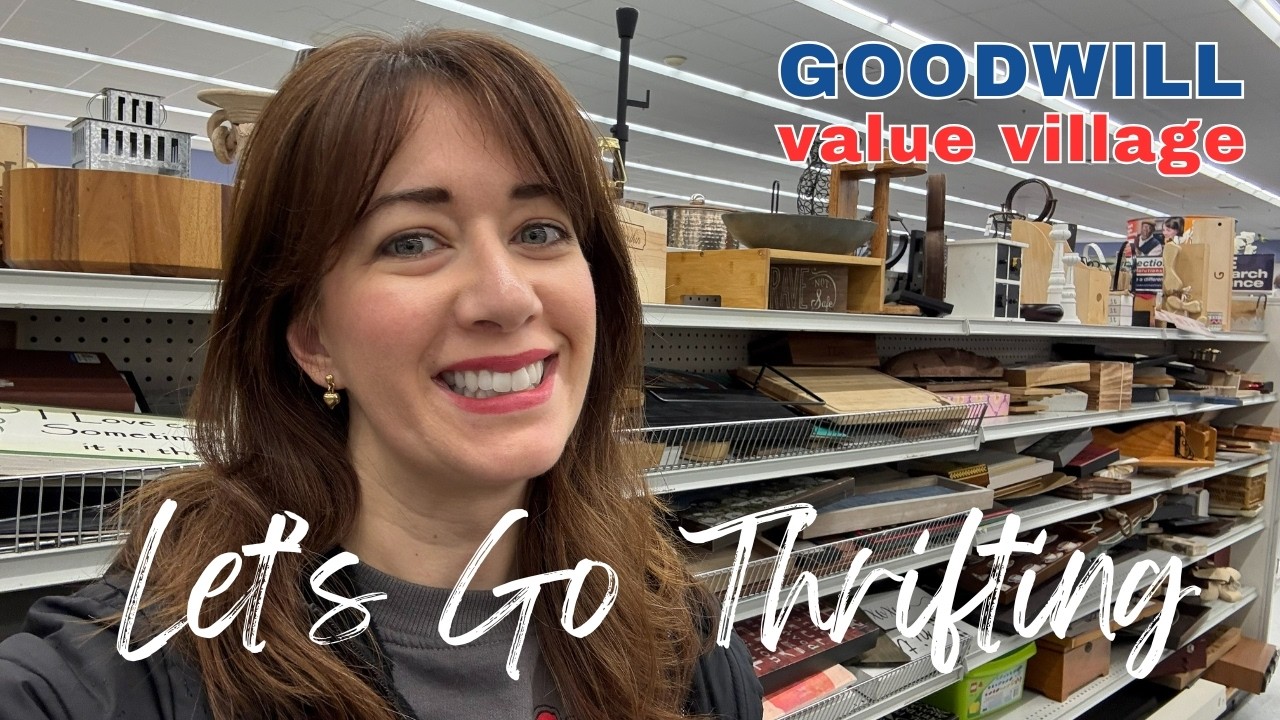 Goodwill Thrift With Me! | I Found Vintage Furniture & More!