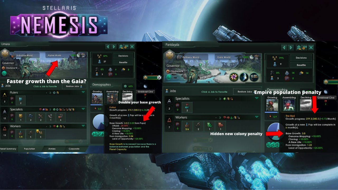 Stellaris Strategy & Tactics: Explaining (And Exploiting) The New Population Growth Mechanics in 3.0