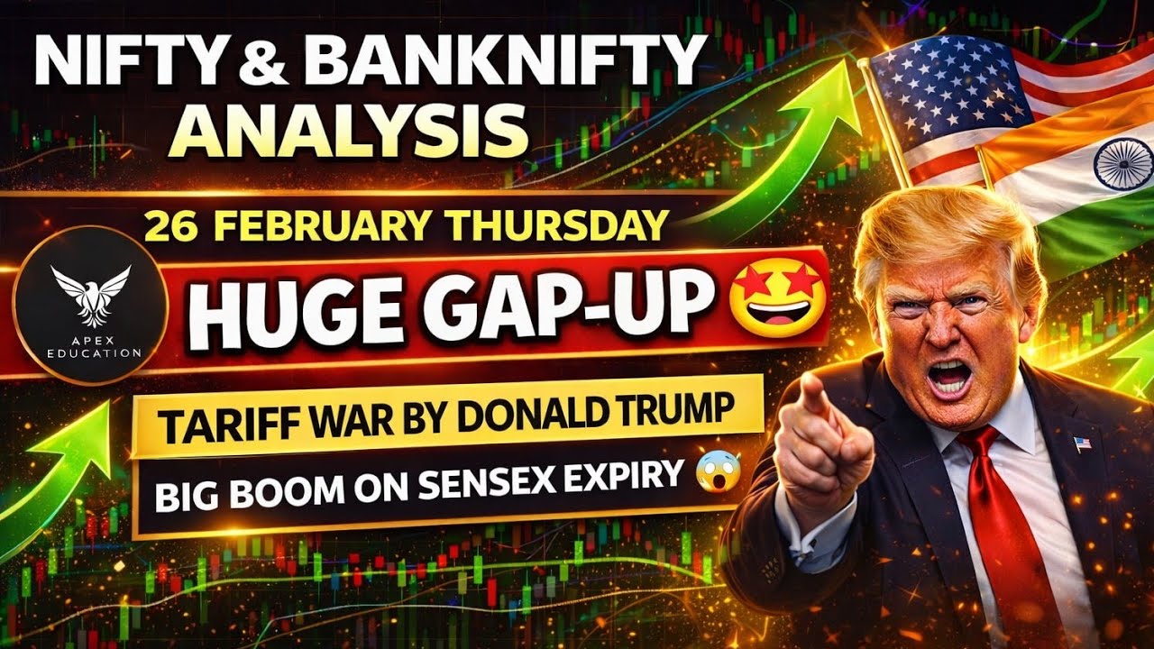 Nifty Tomorrow Prediction | Sensex Tomorrow Prediction | 26 February Tomorrow Market gap up or down