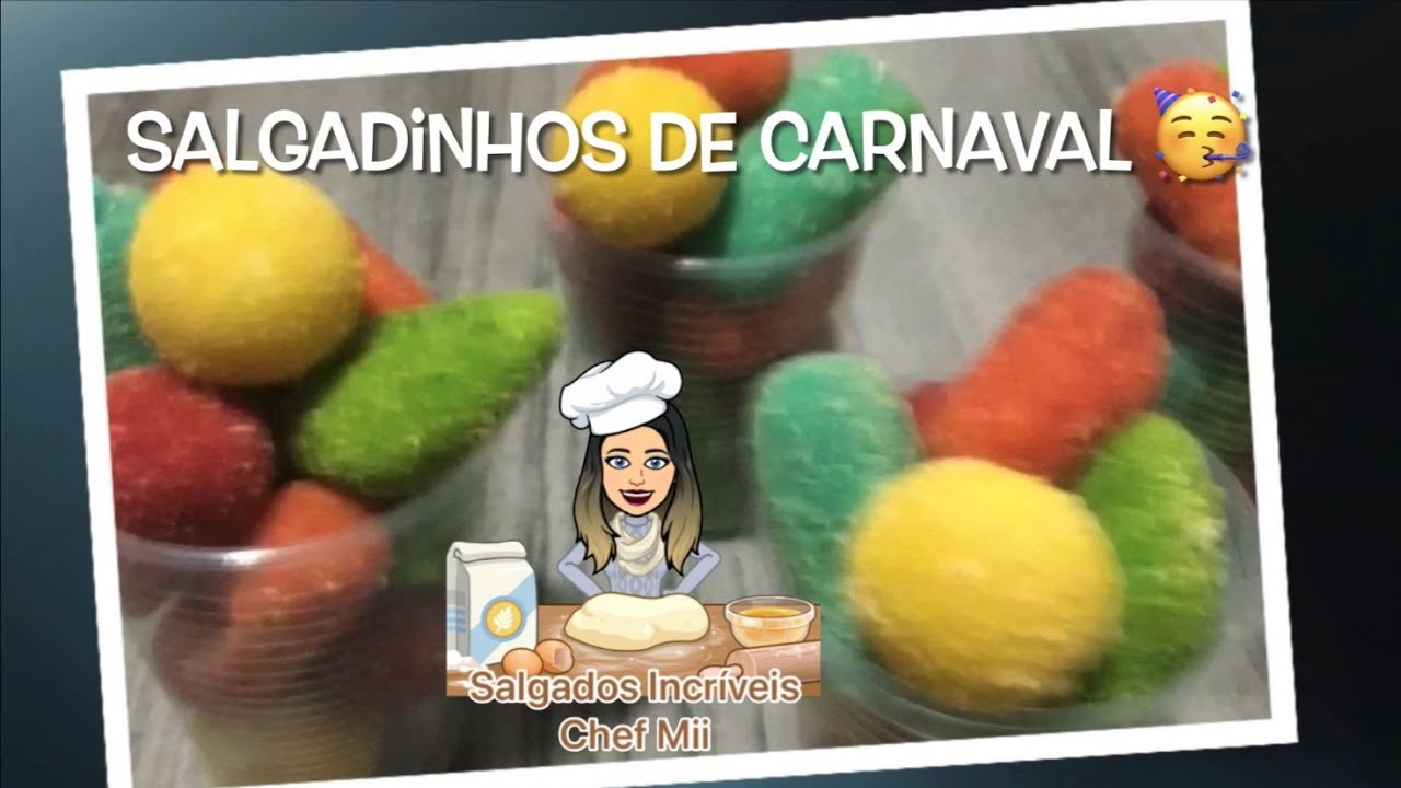 Salgadinhos de Carnaval