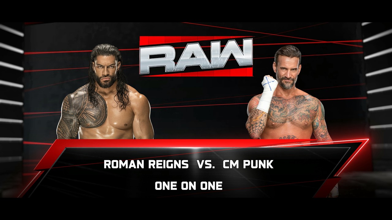 CM Punk vs Roman Reigns   Raw from Seattle, Washington